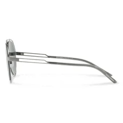 Dolce & Gabbana Eyewear Dolce & Gabbana - Pilot Sunglasses with Metallic Profile - Shiny Grey Gun - Dolce & Gabbana Eyewear - Avvenice