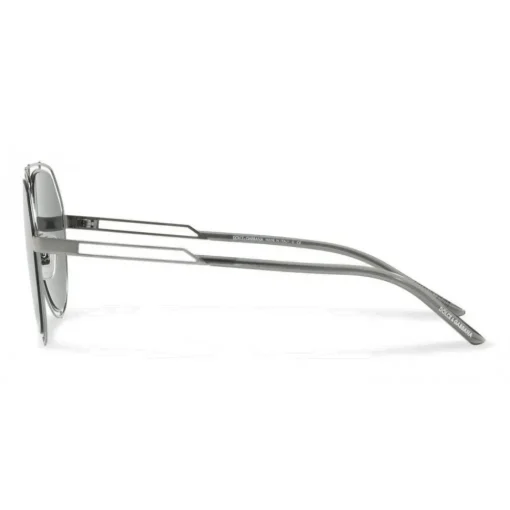 Dolce & Gabbana Eyewear Dolce & Gabbana - Pilot Sunglasses with Metallic Profile - Shiny Grey Gun - Dolce & Gabbana Eyewear - Avvenice
