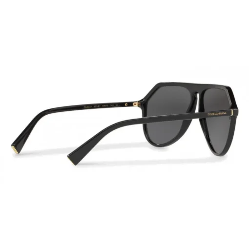 Dolce & Gabbana Eyewear Dolce & Gabbana - Pilot Acetate Sunglasses with Key Bridge - Black - Dolce & Gabbana Eyewear - Avvenice