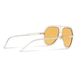 Dolce & Gabbana Eyewear Dolce & Gabbana - Pilot Sunglasses with Metallic Profile - Light Shiny Gold - Dolce & Gabbana Eyewear - Avvenice