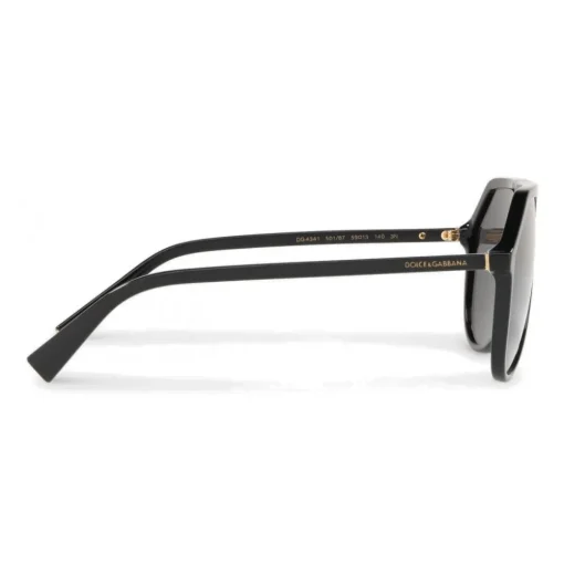 Dolce & Gabbana Eyewear Dolce & Gabbana - Pilot Acetate Sunglasses with Key Bridge - Black - Dolce & Gabbana Eyewear - Avvenice