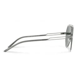 Dolce & Gabbana Eyewear Dolce & Gabbana - Pilot Sunglasses with Metallic Profile - Shiny Grey Gun - Dolce & Gabbana Eyewear - Avvenice