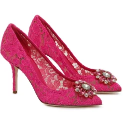 Dolce & Gabbana Dolce & Gabbana - Pink Calf Leather Blend Bellucci Taormina Pumps - Dolce & Gabbana Exclusive Luxury Collection - Avvenice^ Shoes