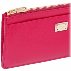 Dolce & Gabbana Dolce & Gabbana - Pink Logo Plaque Wallet - Dolce & Gabbana Exclusive Luxury Collection - Avvenice