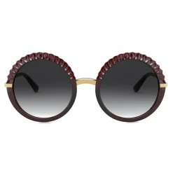 Dolce & Gabbana Eyewear Dolce & Gabbana - Plisse Sunglasses - Burgundy - Dolce & Gabbana Eyewear - Avvenice