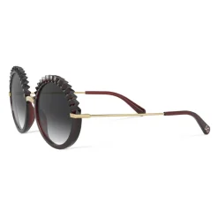 Dolce & Gabbana Eyewear Dolce & Gabbana - Plisse Sunglasses - Burgundy - Dolce & Gabbana Eyewear - Avvenice