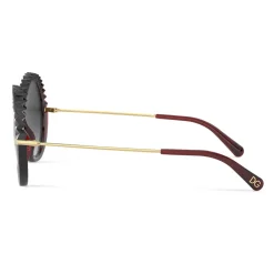 Dolce & Gabbana Eyewear Dolce & Gabbana - Plisse Sunglasses - Burgundy - Dolce & Gabbana Eyewear - Avvenice