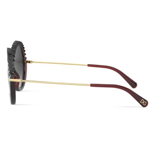 Dolce & Gabbana Eyewear Dolce & Gabbana - Plisse Sunglasses - Burgundy - Dolce & Gabbana Eyewear - Avvenice