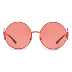 Dolce & Gabbana Eyewear Dolce & Gabbana - Round Metal Sunglasses with DG Detail - Brilliant Burgundy - Dolce & Gabbana Eyewear - Avvenice