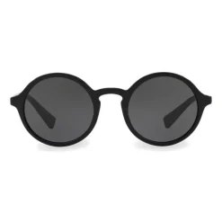 Dolce & Gabbana Eyewear Dolce & Gabbana - Round Acetate Sunglasses with Key Bridge - Black - Dolce & Gabbana Eyewear - Avvenice