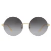 Dolce & Gabbana Eyewear Dolce & Gabbana - Round Sunglasses Plaque Logo - Black Gold - Dolce & Gabbana Eyewear - Avvenice