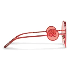 Dolce & Gabbana Eyewear Dolce & Gabbana - Round Metal Sunglasses with DG Detail - Brilliant Burgundy - Dolce & Gabbana Eyewear - Avvenice
