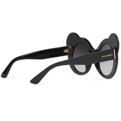 Dolce & Gabbana Eyewear Dolce & Gabbana - Round Sunglasses DG Fashion Panda - Black and White with Strass - Dolce & Gabbana Eyewear - Avvenice