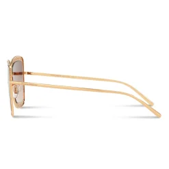 Dolce & Gabbana Eyewear Dolce & Gabbana - Square Devotion Sunglasses with Lace - Gold - Dolce & Gabbana Eyewear - Avvenice