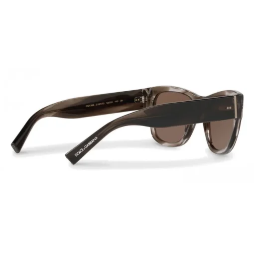 Dolce & Gabbana Eyewear Dolce & Gabbana - Square Sunglasses in Acetate - Grey Striped - Dolce & Gabbana Eyewear - Avvenice^ Sunglasses & Eyewear