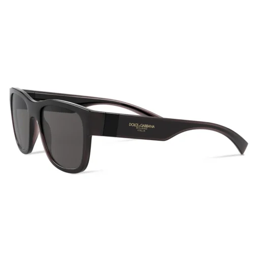 Dolce & Gabbana Eyewear Dolce & Gabbana - Step Injection Sunglasses - Grey Black - Dolce & Gabbana Eyewear - Avvenice