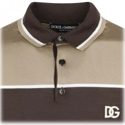 Dolce & Gabbana Dolce & Gabbana - Striped Polo Shirt - Dolce & Gabbana Exclusive Luxury Collection - Avvenice