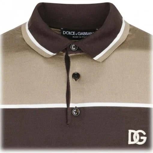 Dolce & Gabbana Dolce & Gabbana - Striped Polo Shirt - Dolce & Gabbana Exclusive Luxury Collection - Avvenice