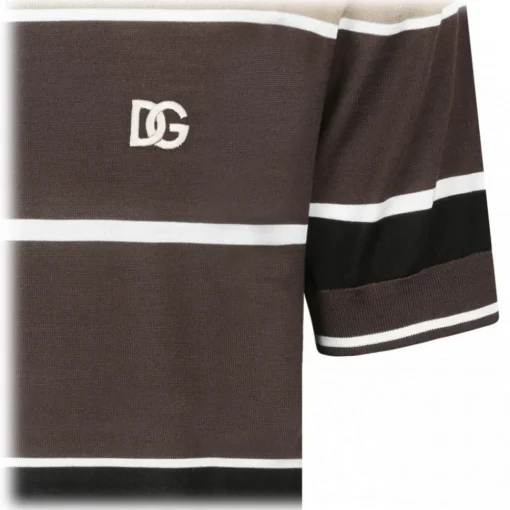 Dolce & Gabbana Dolce & Gabbana - Striped Polo Shirt - Dolce & Gabbana Exclusive Luxury Collection - Avvenice
