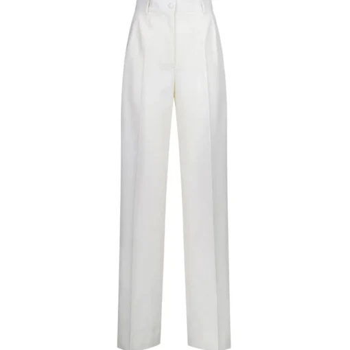 Dolce & Gabbana Dolce & Gabbana - White Wool Pants - Dolce & Gabbana Exclusive Luxury Collection - Avvenice