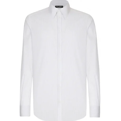 Dolce & Gabbana Dolce & Gabbana - White Long Sleeves Shirt - Dolce & Gabbana Exclusive Luxury Collection - Avvenice