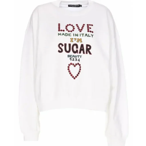Dolce & Gabbana Dolce & Gabbana - White Sweatshirt - Dolce & Gabbana Exclusive Luxury Collection - Avvenice