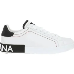 Dolce & Gabbana Dolce & Gabbana - White and Black Sneakers - Dolce & Gabbana Exclusive Luxury Collection - Avvenice