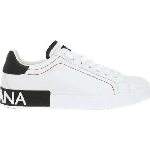 Dolce & Gabbana Dolce & Gabbana - White and Black Sneakers - Dolce & Gabbana Exclusive Luxury Collection - Avvenice