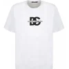 Dolce & Gabbana Dolce & Gabbana - White Cotton DG Print Logo T-Shirt - Dolce & Gabbana Exclusive Luxury Collection - Avvenice^ T-shirt