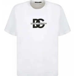 Dolce & Gabbana Dolce & Gabbana - White Cotton DG Print Logo T-Shirt - Dolce & Gabbana Exclusive Luxury Collection - Avvenice^ T-shirt