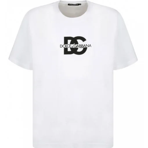 Dolce & Gabbana Dolce & Gabbana - White Cotton DG Print Logo T-Shirt - Dolce & Gabbana Exclusive Luxury Collection - Avvenice^ T-shirt
