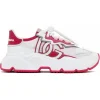 Dolce & Gabbana Dolce & Gabbana - White and Pink Daymaster Sneakers - Dolce & Gabbana Exclusive Luxury Collection - Avvenice^ Shoes