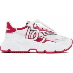 Dolce & Gabbana Dolce & Gabbana - White and Pink Daymaster Sneakers - Dolce & Gabbana Exclusive Luxury Collection - Avvenice^ Shoes