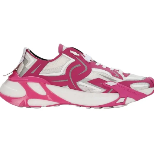 Dolce & Gabbana Dolce & Gabbana - White and Pink Sneakers - Dolce & Gabbana Exclusive Luxury Collection - Avvenice^ Shoes
