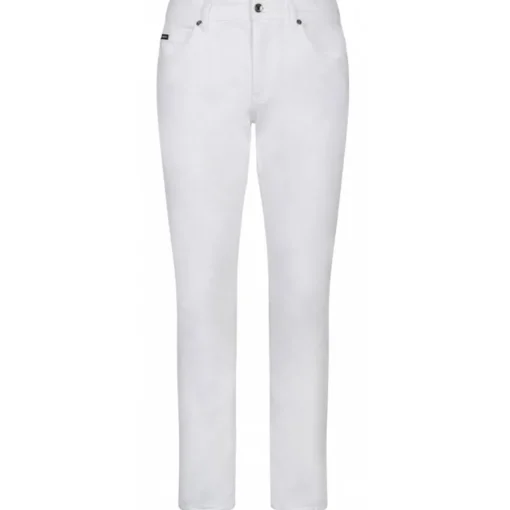 Dolce & Gabbana Dolce & Gabbana - White Stretch Jeans - Dolce & Gabbana Exclusive Luxury Collection - Avvenice