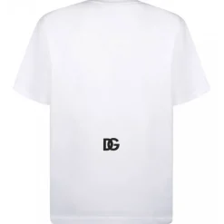 Dolce & Gabbana Dolce & Gabbana - White Cotton DG Print Logo T-Shirt - Dolce & Gabbana Exclusive Luxury Collection - Avvenice^ T-shirt