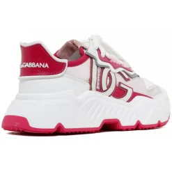 Dolce & Gabbana Dolce & Gabbana - White and Pink Daymaster Sneakers - Dolce & Gabbana Exclusive Luxury Collection - Avvenice^ Shoes