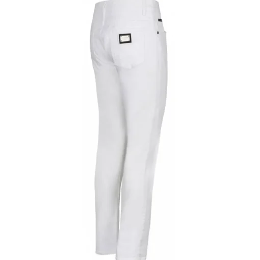 Dolce & Gabbana Dolce & Gabbana - White Stretch Jeans - Dolce & Gabbana Exclusive Luxury Collection - Avvenice