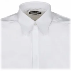 Dolce & Gabbana Dolce & Gabbana - White Poplin Shirt - Dolce & Gabbana Exclusive Luxury Collection - Avvenice