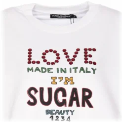 Dolce & Gabbana Dolce & Gabbana - White Sweatshirt - Dolce & Gabbana Exclusive Luxury Collection - Avvenice