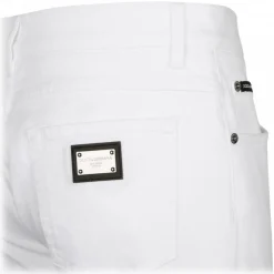 Dolce & Gabbana Dolce & Gabbana - White Stretch Jeans - Dolce & Gabbana Exclusive Luxury Collection - Avvenice