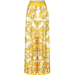 Dolce & Gabbana Dolce & Gabbana - Yellow Pants - Dolce & Gabbana Exclusive Luxury Collection - Avvenice^ Trousers