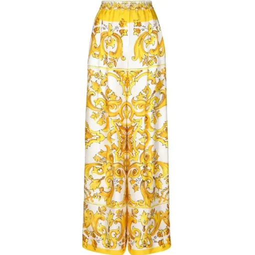 Dolce & Gabbana Dolce & Gabbana - Yellow Pants - Dolce & Gabbana Exclusive Luxury Collection - Avvenice^ Trousers