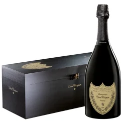 Dom P\u00e9rignon Dom Pérignon - Blanc Brut - Jéroboam - Bois Wood Box - Champagne - Pinot Noir - Chardonnay - Luxury Limited Edition - 3 l - Avvenice^ Wines