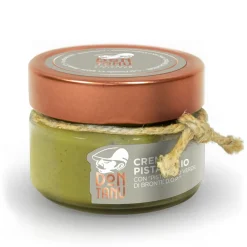 Don Tanu - Sweet Spreadable Cream of Green Pistachio from Bronte P.D.O. - Artisan Sweets - Sicily - Italy - 100 g - Avvenice^ Sweets