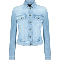Dondup - Denim Jacket with Application Detail - Blue - Jacket - Luxury Exclusive Collection - Avvenice^ Jackets