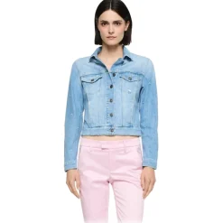 Dondup - Denim Jacket with Application Detail - Blue - Jacket - Luxury Exclusive Collection - Avvenice^ Jackets