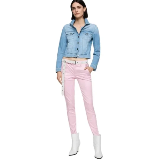Dondup - Denim Jacket with Application Detail - Blue - Jacket - Luxury Exclusive Collection - Avvenice^ Jackets