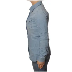 Dondup - Denim Shirt Western Model - Blue Jeans - Shirt - Luxury Exclusive Collection - Avvenice^ Shirts
