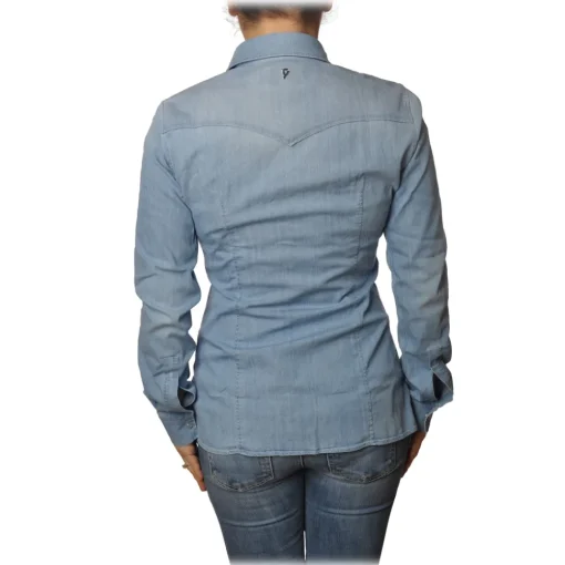 Dondup - Denim Shirt Western Model - Blue Jeans - Shirt - Luxury Exclusive Collection - Avvenice^ Shirts